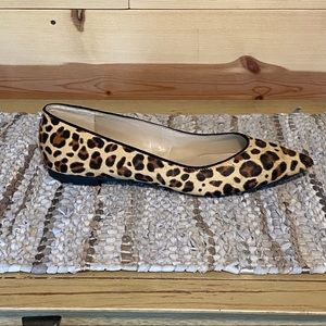 Marc Fisher calf hair cheetah animal print flats